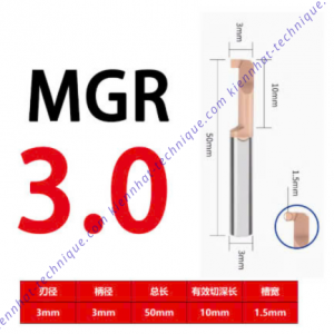 Móc rãnh lổ hợp kim MGR3*0.5*10L*50*3
