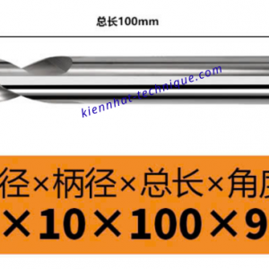 Mũi Spotdrill & Chamfer hợp kim nhôm D10*90°*100