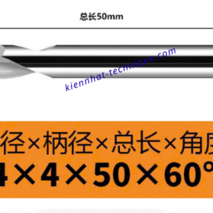 Mũi Spotdrill & Chamfer hợp kim nhôm D4*60°