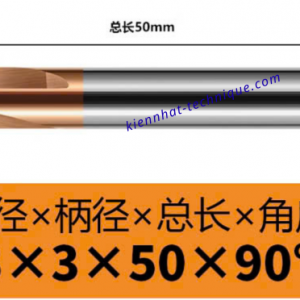 Mũi Chamfer hợp kim D3*90°