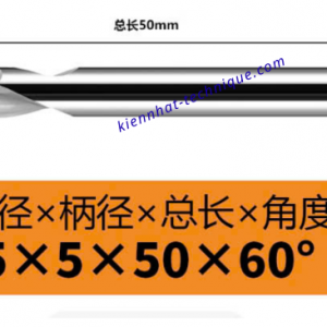 Mũi Spotdrill & Chamfer hợp kim nhôm D5*60°