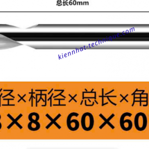 Mũi Spotdrill & Chamfer hợp kim nhôm D8*60°