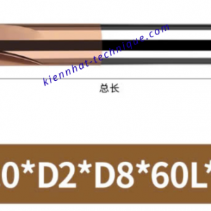 Mũi phay cầu lõm R3x2x8x60x4F