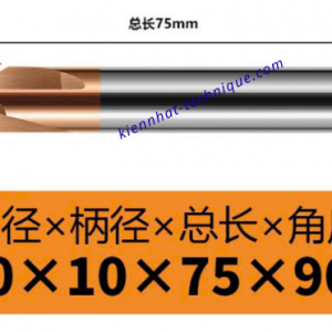 Mũi Chamfer hợp kim D10*90°