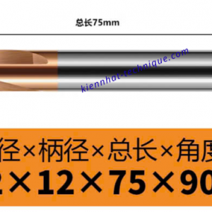 Mũi Chamfer hợp kim D12*90°