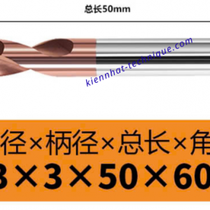 Mũi Spotdrill & Chamfer hợp kim D3*60°