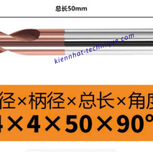 Mũi Spotdrill & Chamfer hợp kim D4*90°