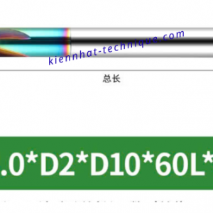 Mũi phay cầu lõm nhôm R4.0x2x10x60x4F