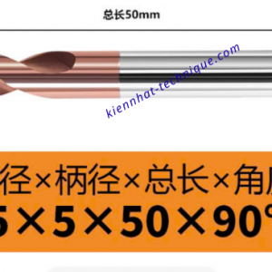 Mũi Spotdrill & Chamfer hợp kim D5*90°