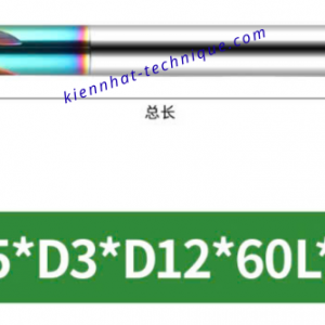 Mũi phay cầu lõm nhôm R4.5x3x12x60x4F