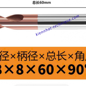 Mũi Spotdrill & Chamfer hợp kim D8*90°