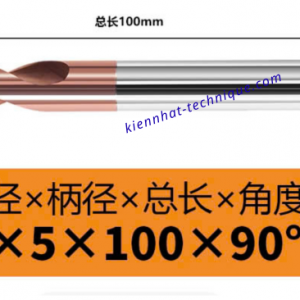 Mũi Spotdrill & Chamfer hợp kim D5*90°*100