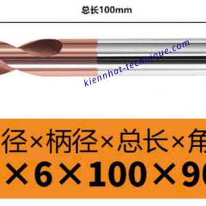 Mũi Spotdrill & Chamfer hợp kim D6*90°*100