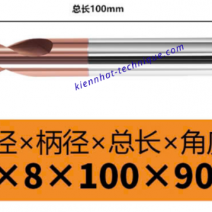 Mũi Spotdrill & Chamfer hợp kim D8*90°*100