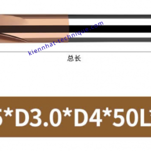 Mũi phay cầu lõm R0.5x3.0x4x50x4F