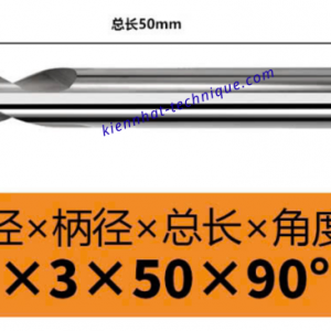 Mũi Spotdrill & Chamfer hợp kim nhôm D3*90°