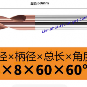 Mũi Spotdrill & Chamfer hợp kim D8*60°