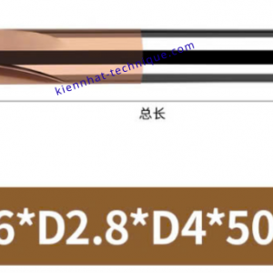 Mũi phay cầu lõm R0.6x2.8x4x50x4F
