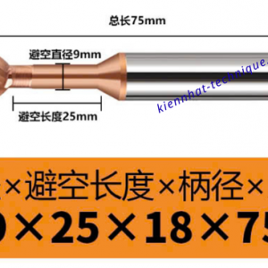 Mũi phay cầu Lollipop R9.0