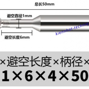 Mũi phay cầu Lollipop nhôm R1.0