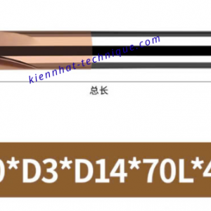 Mũi phay cầu lõm R6x3x14x70x4F