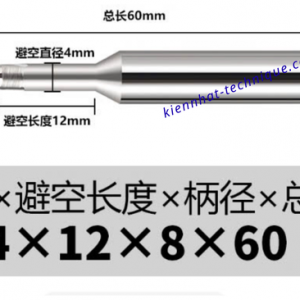 Mũi phay cầu Lollipop nhôm R4.0