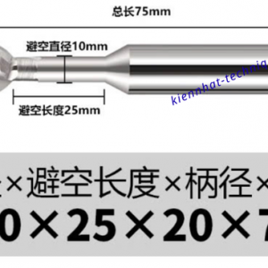Mũi phay cầu Lollipop nhôm R10