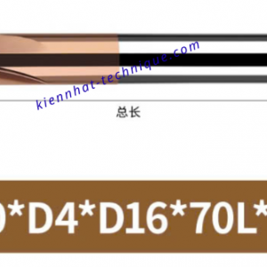 Mũi phay cầu lõm R7x4x16x70x4F