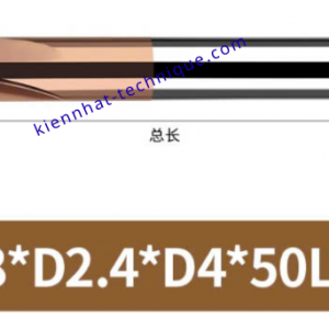 Mũi phay cầu lõm R0.8x2.4x4x50x4F