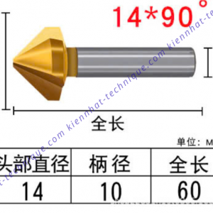 Mũi lã lổ D14*90° (1 lưỡi cắt)
