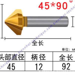 Mũi lã lổ D45*90° (1 lưỡi cắt)