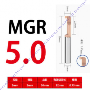 Móc rãnh lổ hợp kim MGR5*1.5*10L*50*5