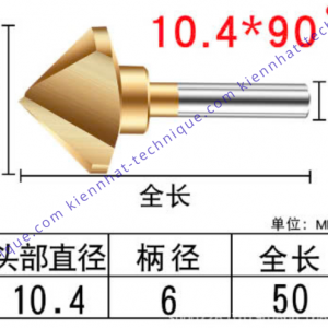 Mũi lã lổ D10*90° (3 lưỡi cắt)