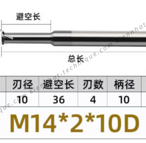 Dao phay ren hợp kim 2*36*75*10 P2 (1 răng )