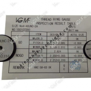 Dưỡng kiểm ren ngoài No12-24UNC-2A (VGMF)