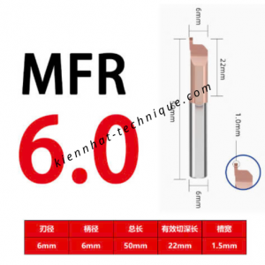 Mũi chích rãnh mặt đầu MFR6*B1.5*22L*50*6