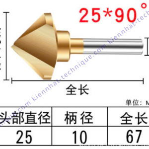 Mũi lã lổ D25*90° (3 lưỡi cắt)