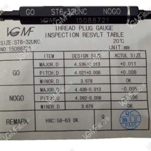 Dưỡng kiểm ren cấy ST1 / 2-20 (VGMF)