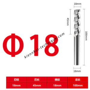 Dao phay Trụ nhôm 18*45*100*18-3F