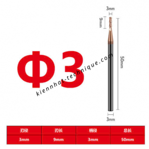 Dao phay Trụ 3*9*50*3-4F