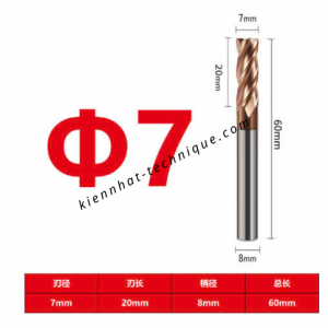 Dao phay Trụ 7*20*60*8-4F