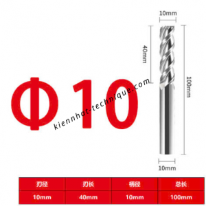Dao phay Trụ nhôm 10*40*100*10-3F