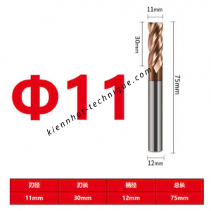 Dao phay Trụ 11*30*75*12-4F