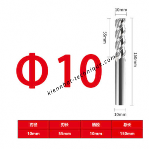 Dao phay Trụ nhôm 10*55*150*10-3F