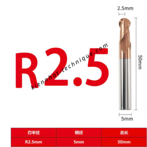 Dao phay cầu 2.5X10X50X5