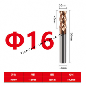 Dao phay Trụ 16*45*100*16-4F