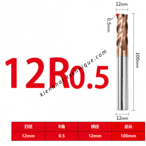 Dao phay Trụ cầu D12(R0.5)*45*100-4F