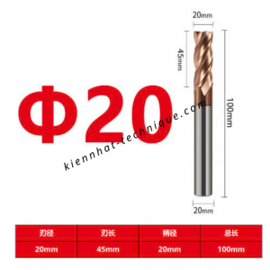 Dao phay Trụ 20*45*100*20-4F