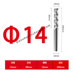 Dao phay Trụ nhôm 14*80*200*14-3F