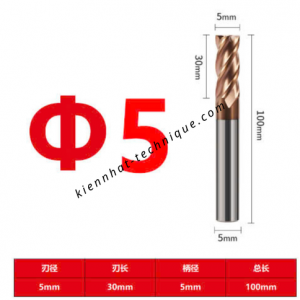 Dao phay Trụ 5*30*100*5-4F